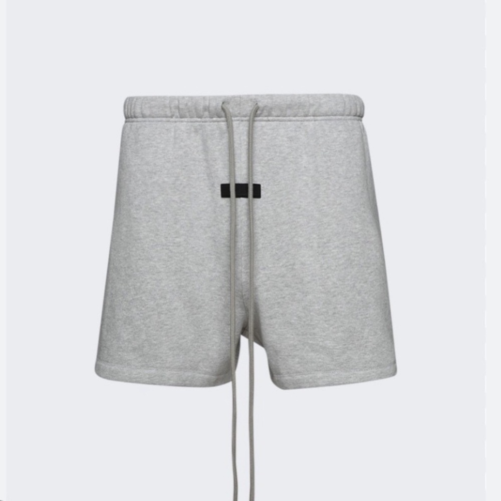 Fear Of God Essentials Women’s Drawstring Waist Sweat Shorts In Gray Size S
